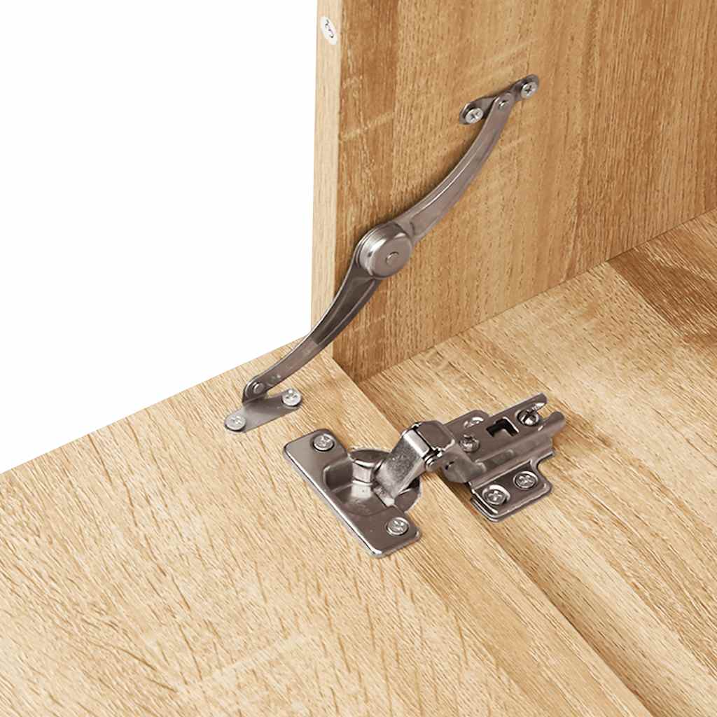 vidaXL 6 Piece Bathroom Furniture Set Oak Engineered Wood 6