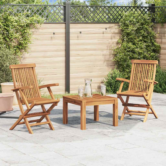 Folding Chairs Solid Teak Wood 2