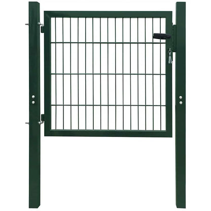 Fence Gate Steel Green