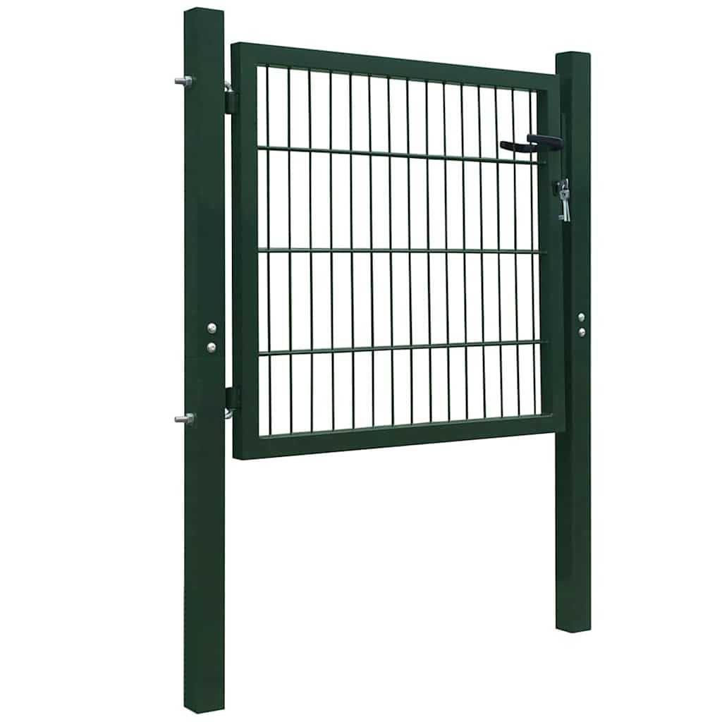Fence Gate Steel Green