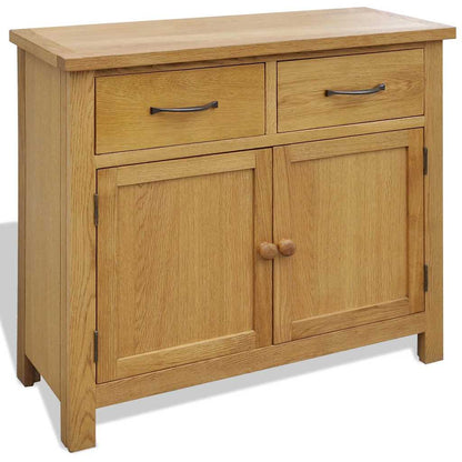 242744 vidaXL Sideboard 90x33,5x83 cm Solid Oak Wood 1