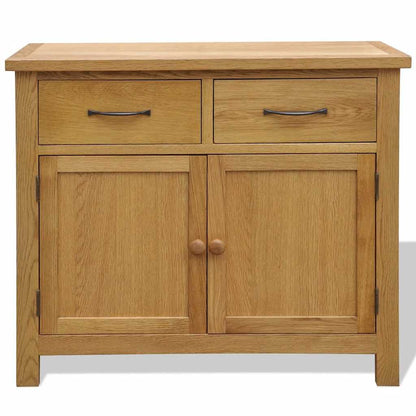 242744 vidaXL Sideboard 90x33,5x83 cm Solid Oak Wood 2
