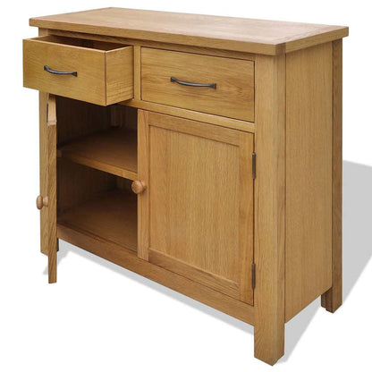 242744 vidaXL Sideboard 90x33,5x83 cm Solid Oak Wood 5