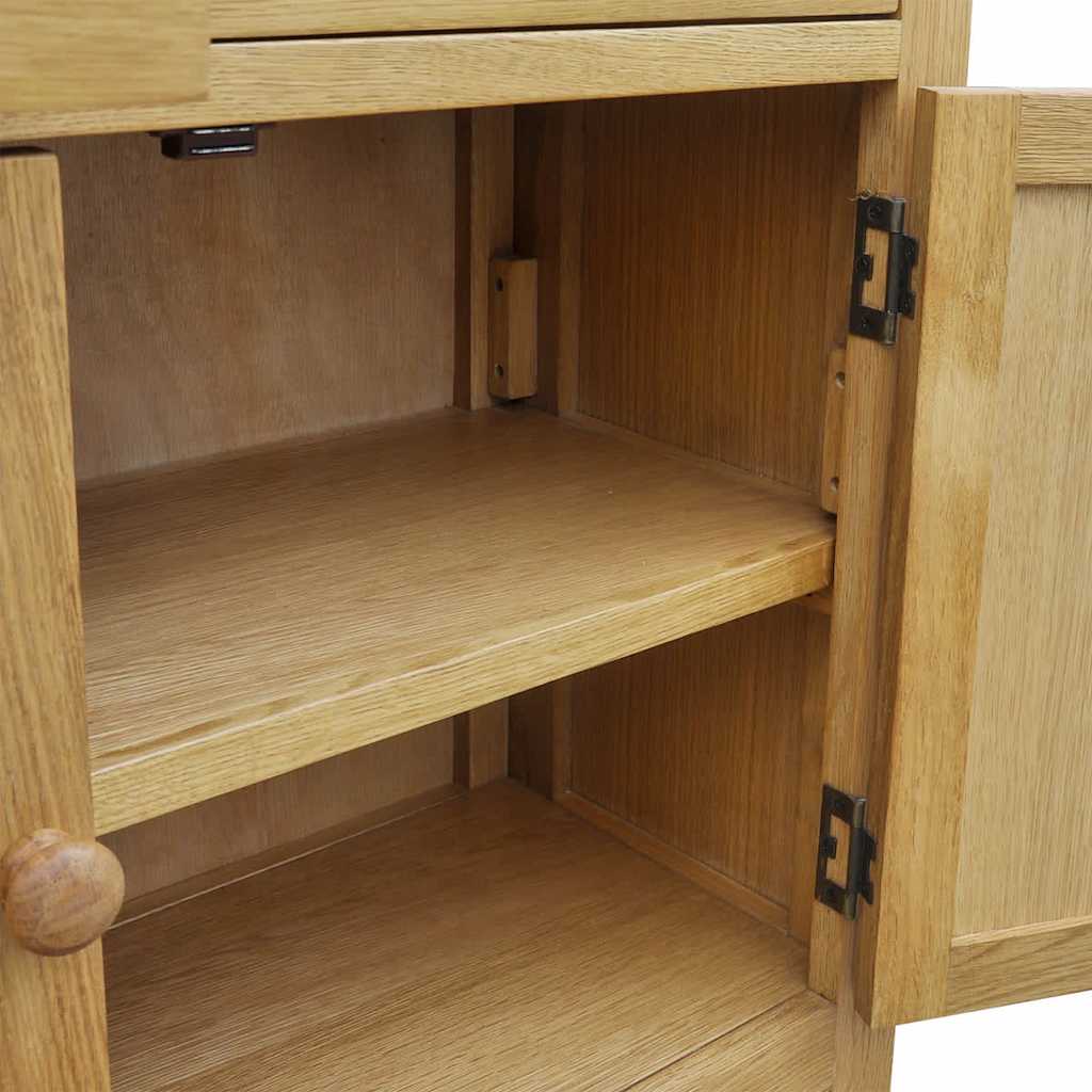 242744 vidaXL Sideboard 90x33,5x83 cm Solid Oak Wood 4