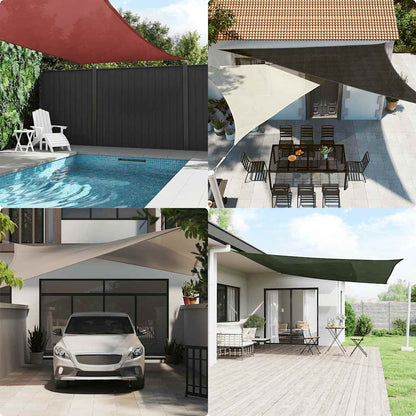 Sunshade Sail 160 g/m² 3.6x3.6 m HDPE Beige