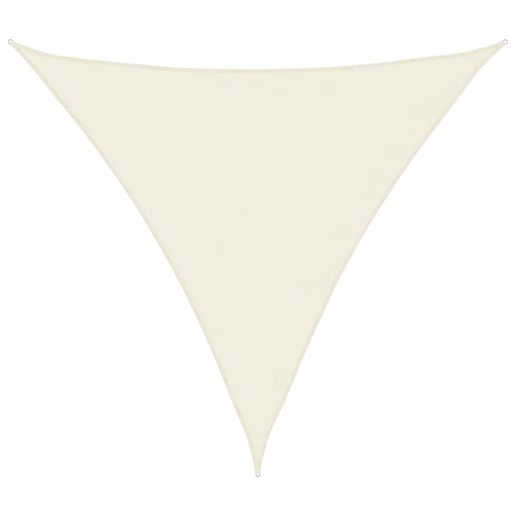 Sunshade Sail Oxford Fabric Triangular 5x5x5 m Cream