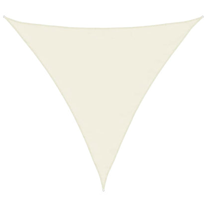 Sunshade Sail Oxford Fabric Triangular 5x5x5 m Cream