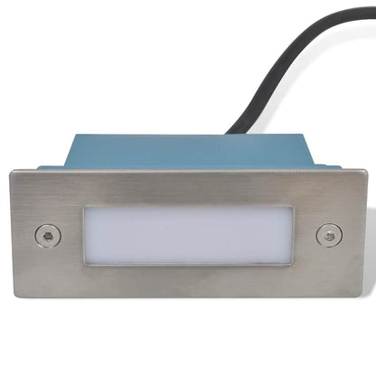 vidaXL LED Recessed Stair Lights 12 pcs 44x111x56 mm 3