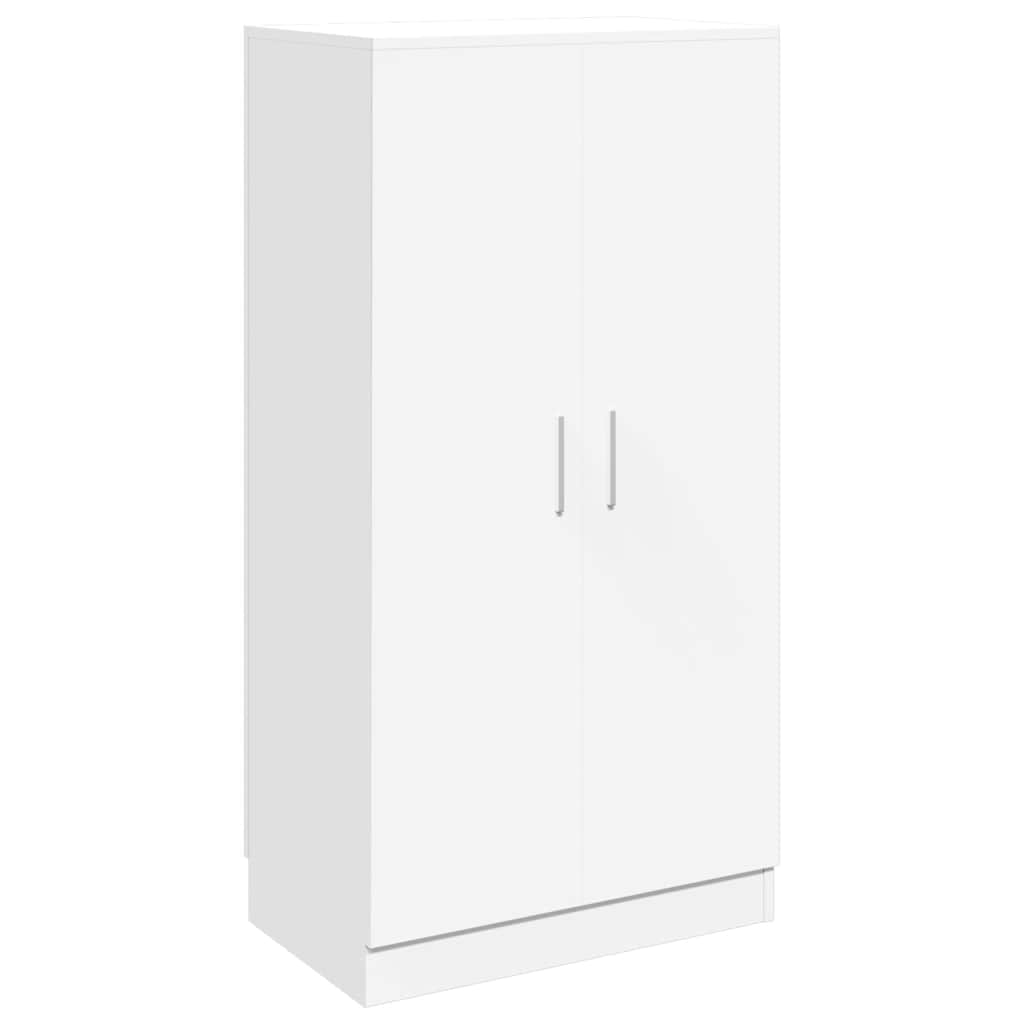 Shoe Cabinet 55x35x108 cm Engineered Wood White
