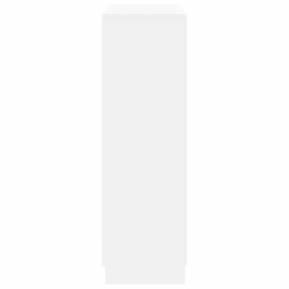 Shoe Cabinet 55x35x108 cm Engineered Wood White