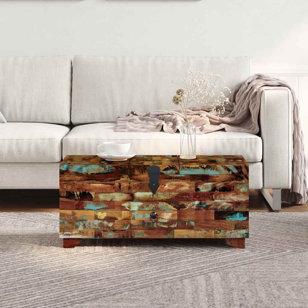 243320 vidaXL Coffee Table Box Chest Solid Reclaimed Wood 80x40x35 cm 3