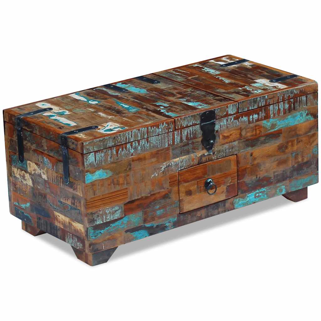 243320 vidaXL Coffee Table Box Chest Solid Reclaimed Wood 80x40x35 cm 4