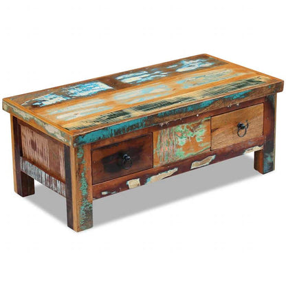 243321 vidaXL Coffee Table Drawers Solid Reclaimed Wood 90x45x35 cm 4