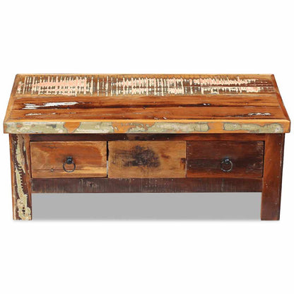 243321 vidaXL Coffee Table Drawers Solid Reclaimed Wood 90x45x35 cm 6