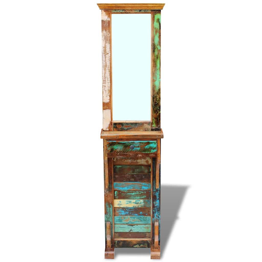243330 vidaXL Hall Mirror Solid Reclaimed Wood 47x23x180 cm 6