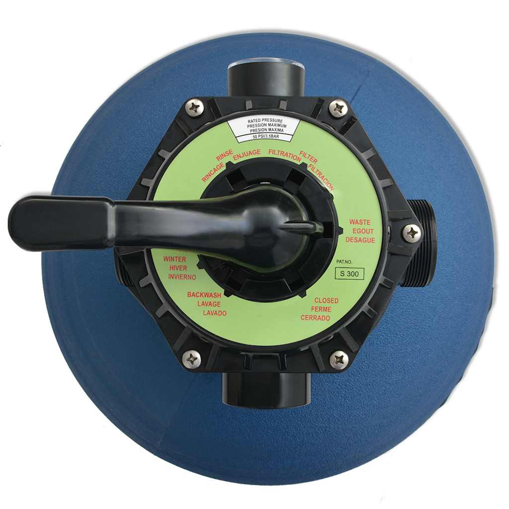 vidaXL Pool Sand Filter Blue Ø 55.9 x 96.5 cm PE 3