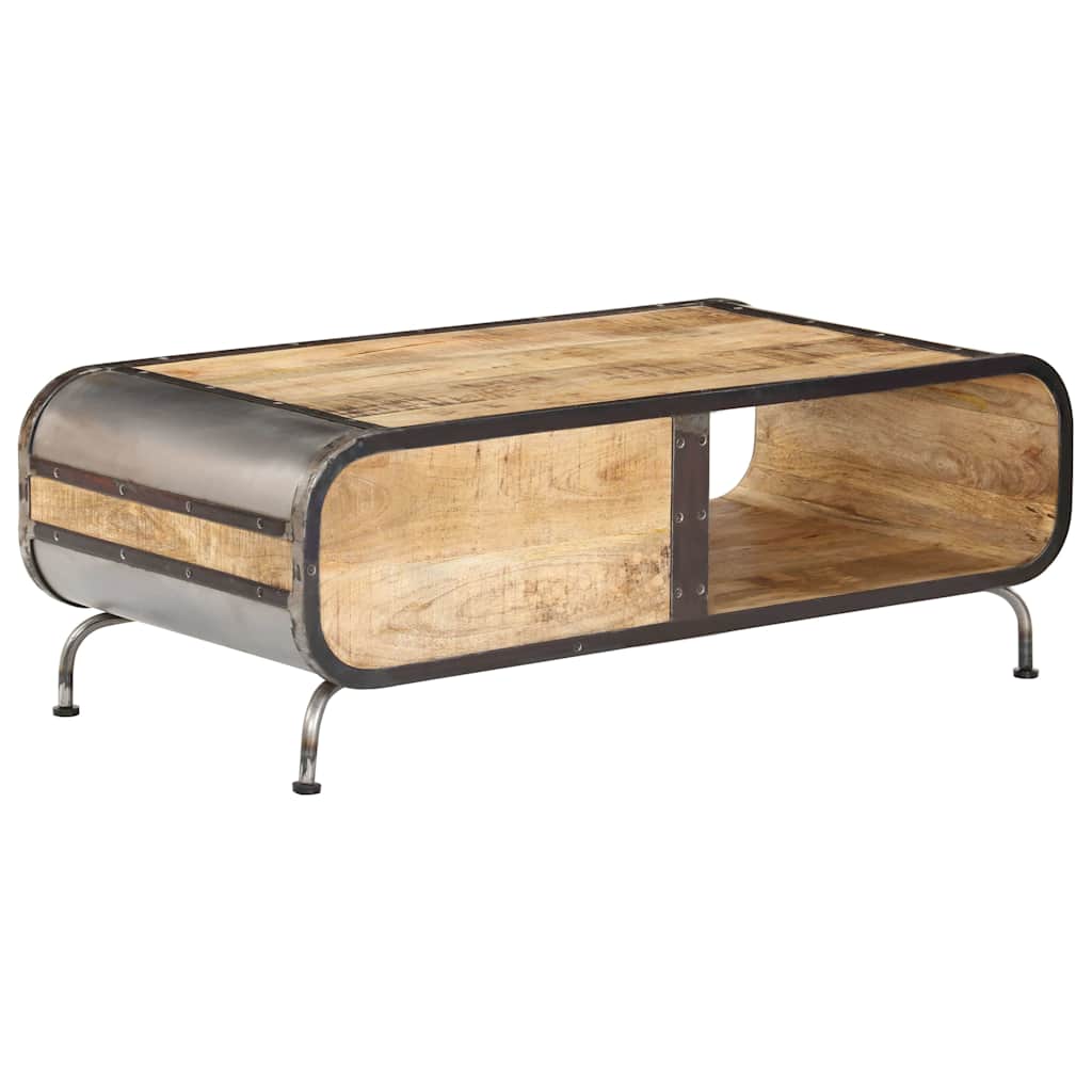 247804 vidaXL Coffee Table 100x50x35 cm Solid Mango Wood 3