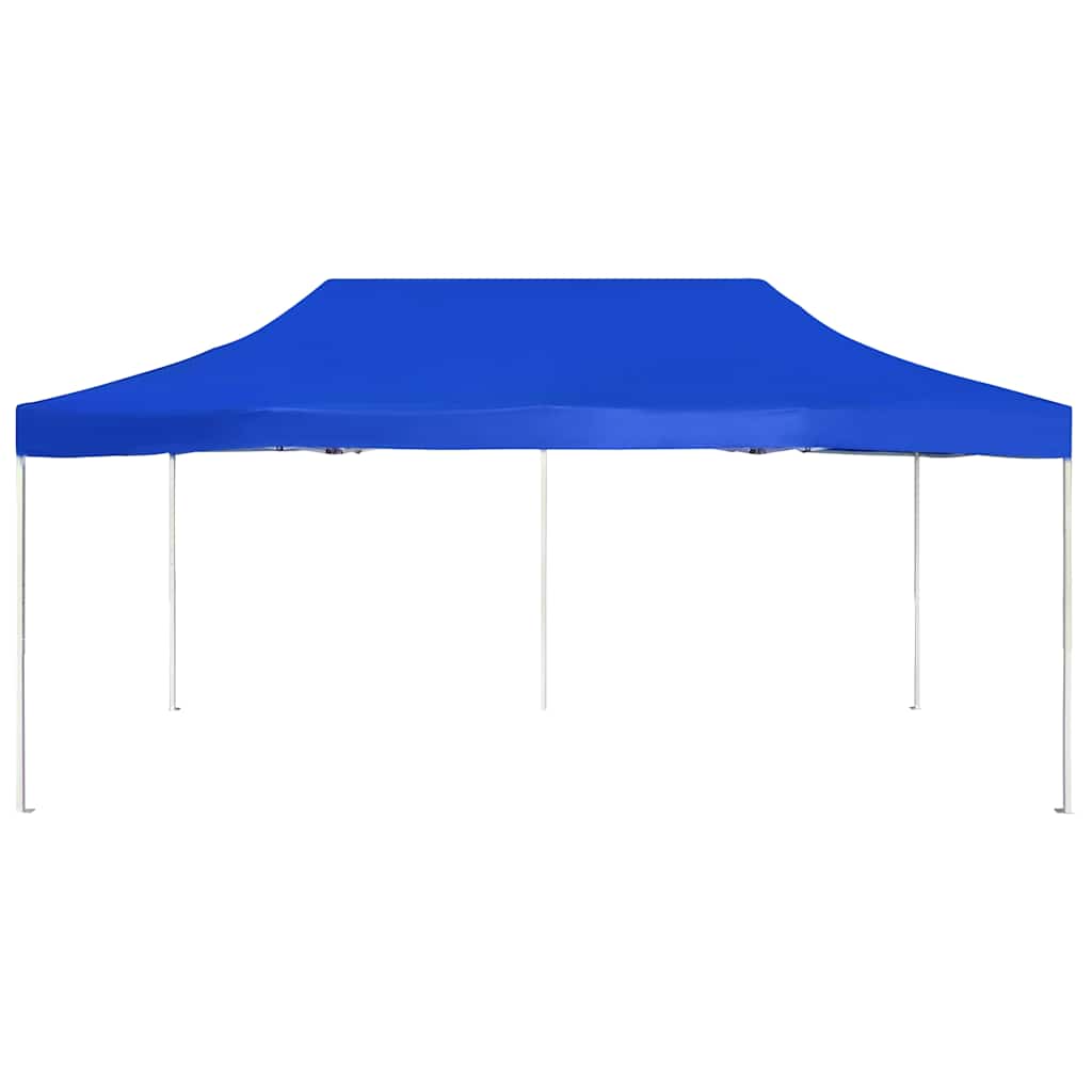 Professional Folding Party Tent Aluminium Blue 6 x 3 m