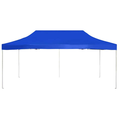 Professional Folding Party Tent Aluminium Blue 6 x 3 m