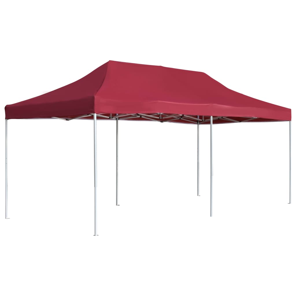 vidaXL Professional Folding Party Tent Aluminium 6x3 m Wine Red 1