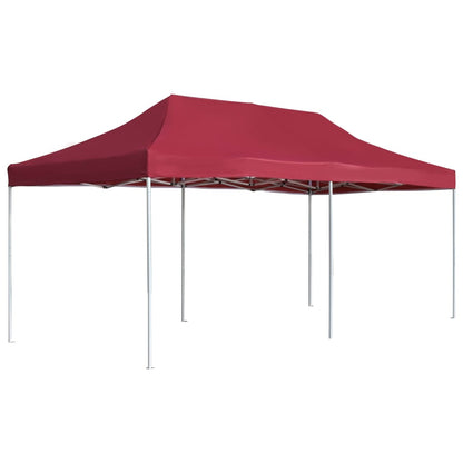 vidaXL Professional Folding Party Tent Aluminium 6x3 m Wine Red 1