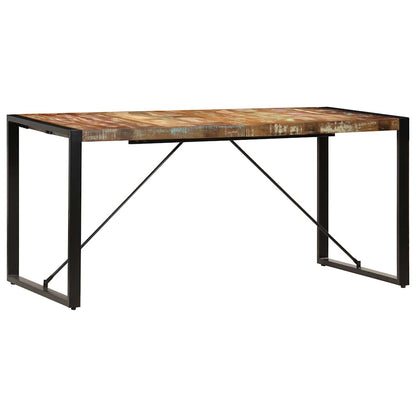 247418 vidaXL Dining Table 160x80x75 cm Solid Reclaimed Wood 2