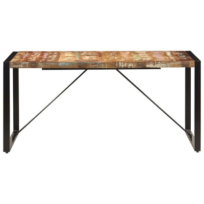 247418 vidaXL Dining Table 160x80x75 cm Solid Reclaimed Wood 3