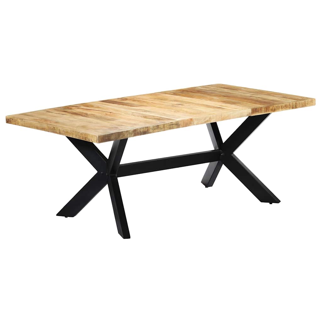 vidaXL Dining Table Solid Mango Wood Height 75 cm