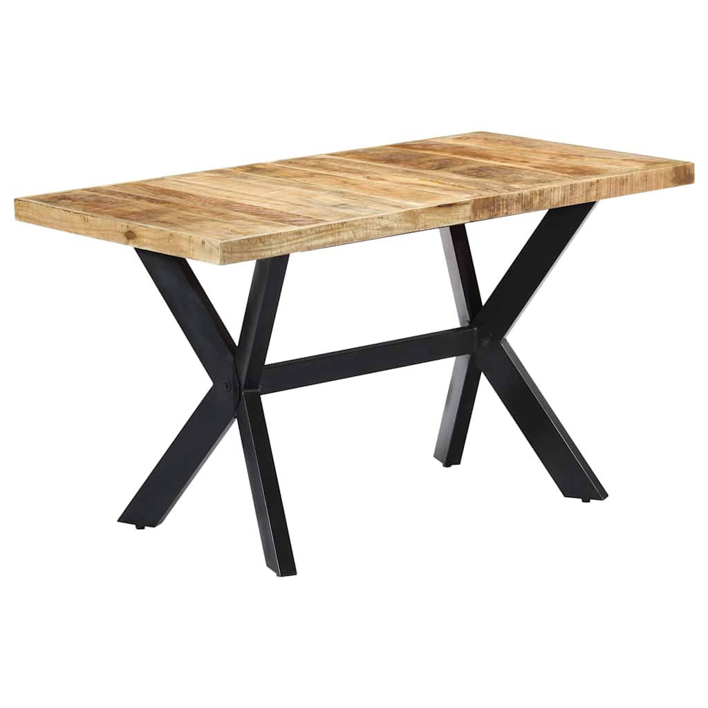 vidaXL Dining Table | Natural wood, Black 1