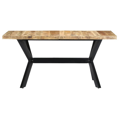 vidaXL Dining Table | Natural wood, Black 2
