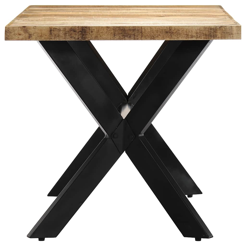 vidaXL Dining Table | Natural wood, Black 3
