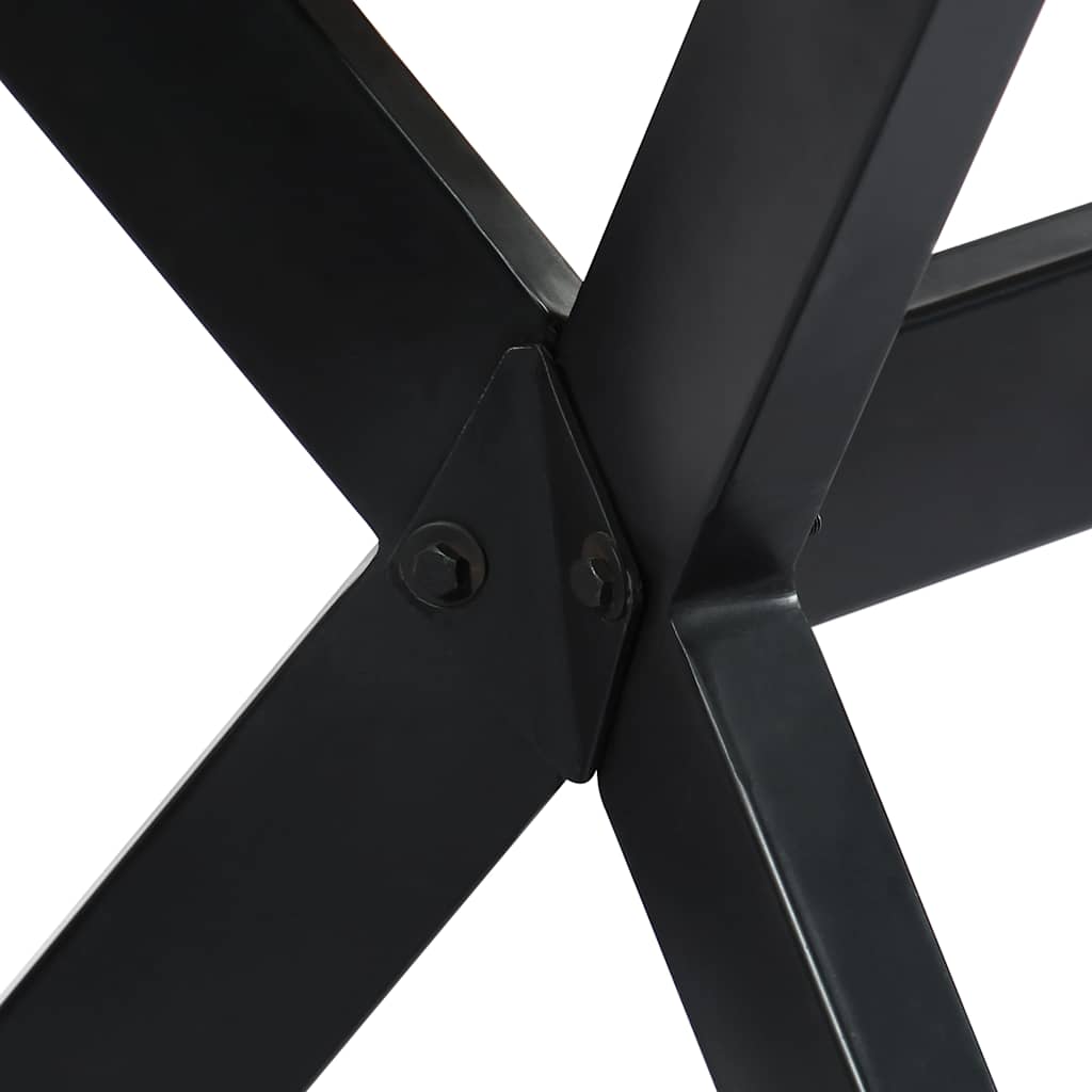 vidaXL Dining Table | Natural wood, Black 4
