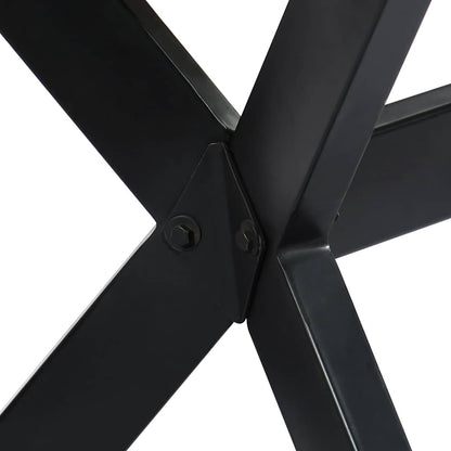 vidaXL Dining Table | Natural wood, Black 4
