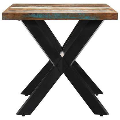 vidaXL Dining Table | Various shades of wood, Steel 3