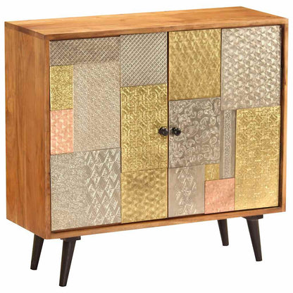 247683 vidaXL Sideboard 80x30x75 cm Solid Acacia Wood 1