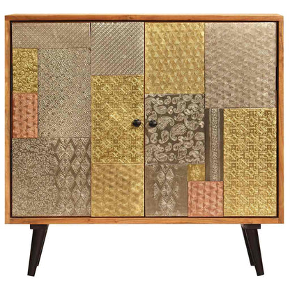 247683 vidaXL Sideboard 80x30x75 cm Solid Acacia Wood 2