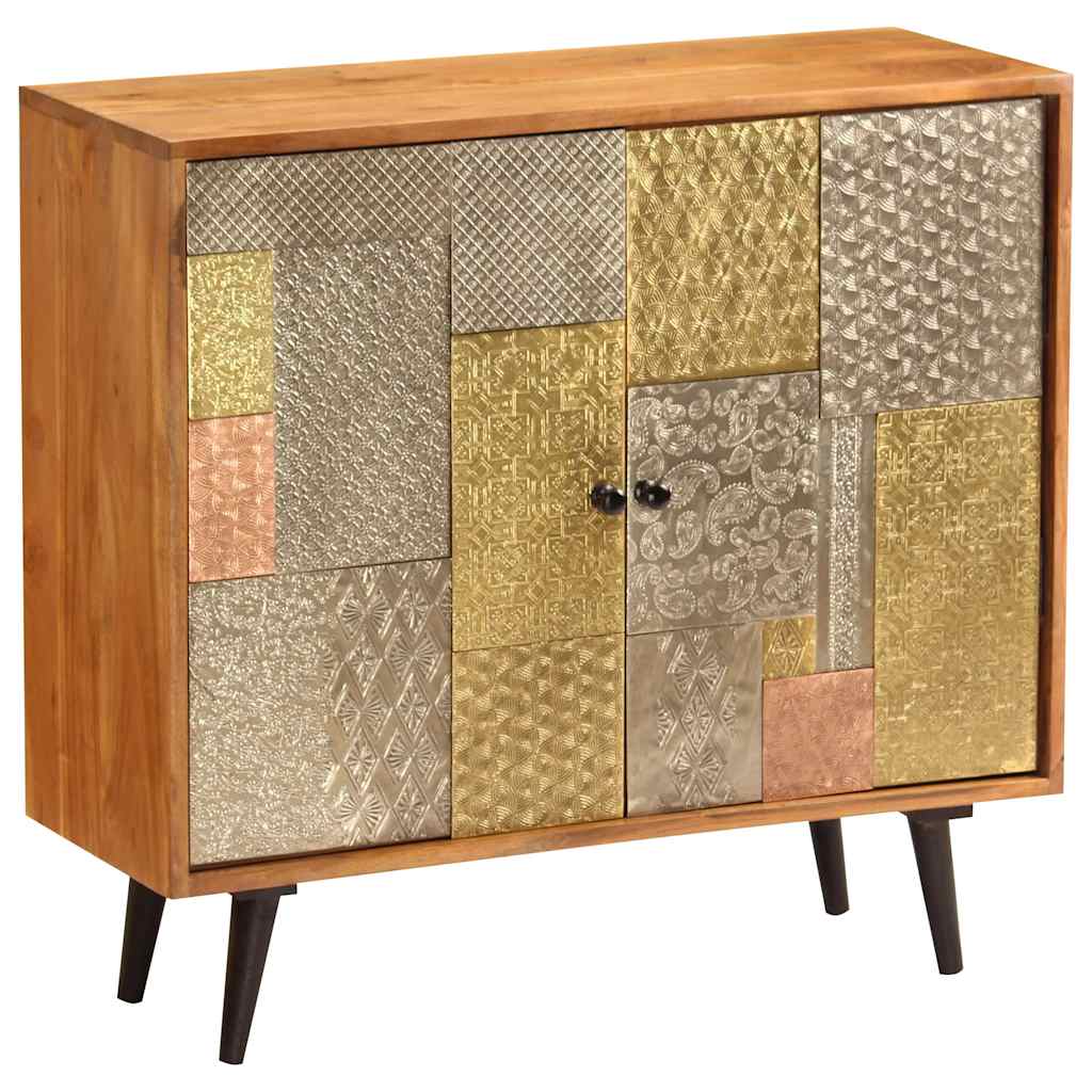 247683 vidaXL Sideboard 80x30x75 cm Solid Acacia Wood 4