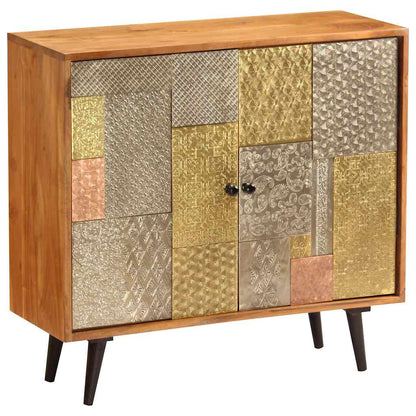 247683 vidaXL Sideboard 80x30x75 cm Solid Acacia Wood 4
