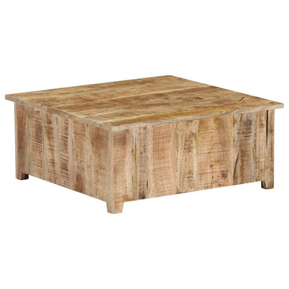 vidaXL Coffee Table | Natural Mango Wood | Solid Mango Wood | Compact 3