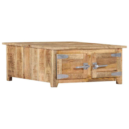 vidaXL Coffee Table | Natural Mango Wood | Solid Mango Wood | Compact 4