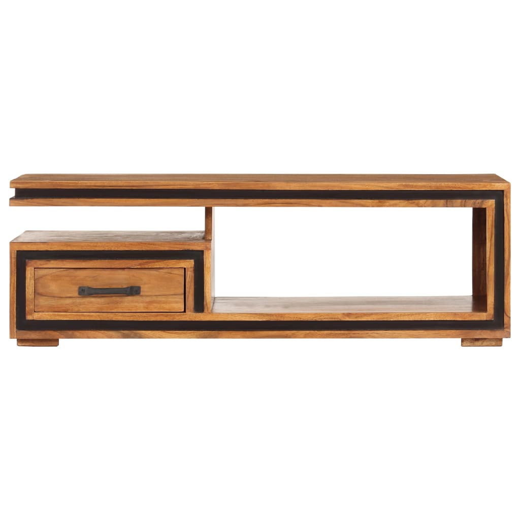 vidaXL Coffee Table 100x45x33 cm Solid Acacia Wood 2