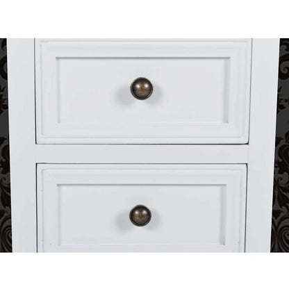 vidaXL Nightstands 4 pcs with 2 Drawers MDF White 4