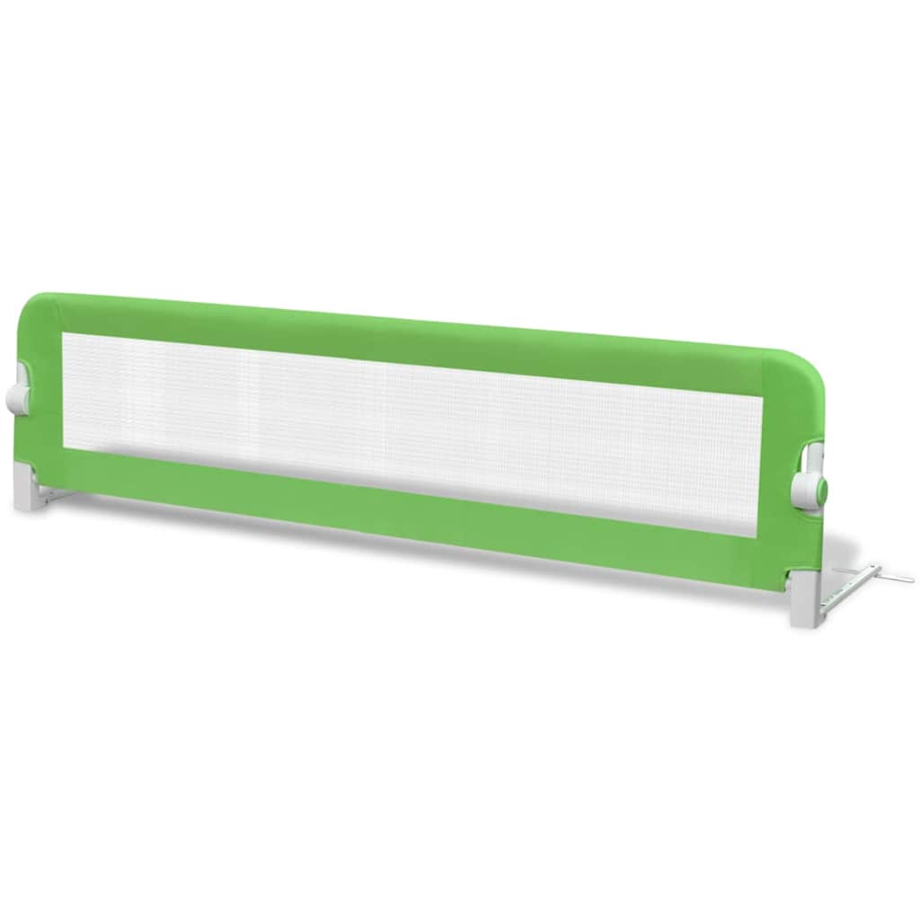 vidaXL Toddler Safety Bed Rail 2 pcs Green 150x42 cm 3