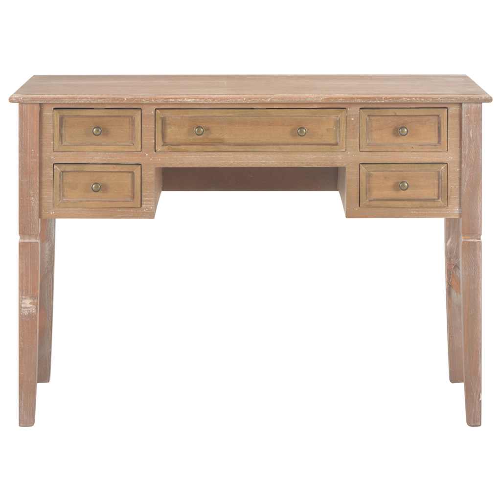 vidaXL Writing Desk | Brown | MDF and Pinewood | Standard | Writing Desk 3
