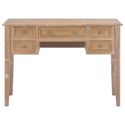 vidaXL Writing Desk | Brown | MDF and Pinewood | Standard | Writing Desk 3