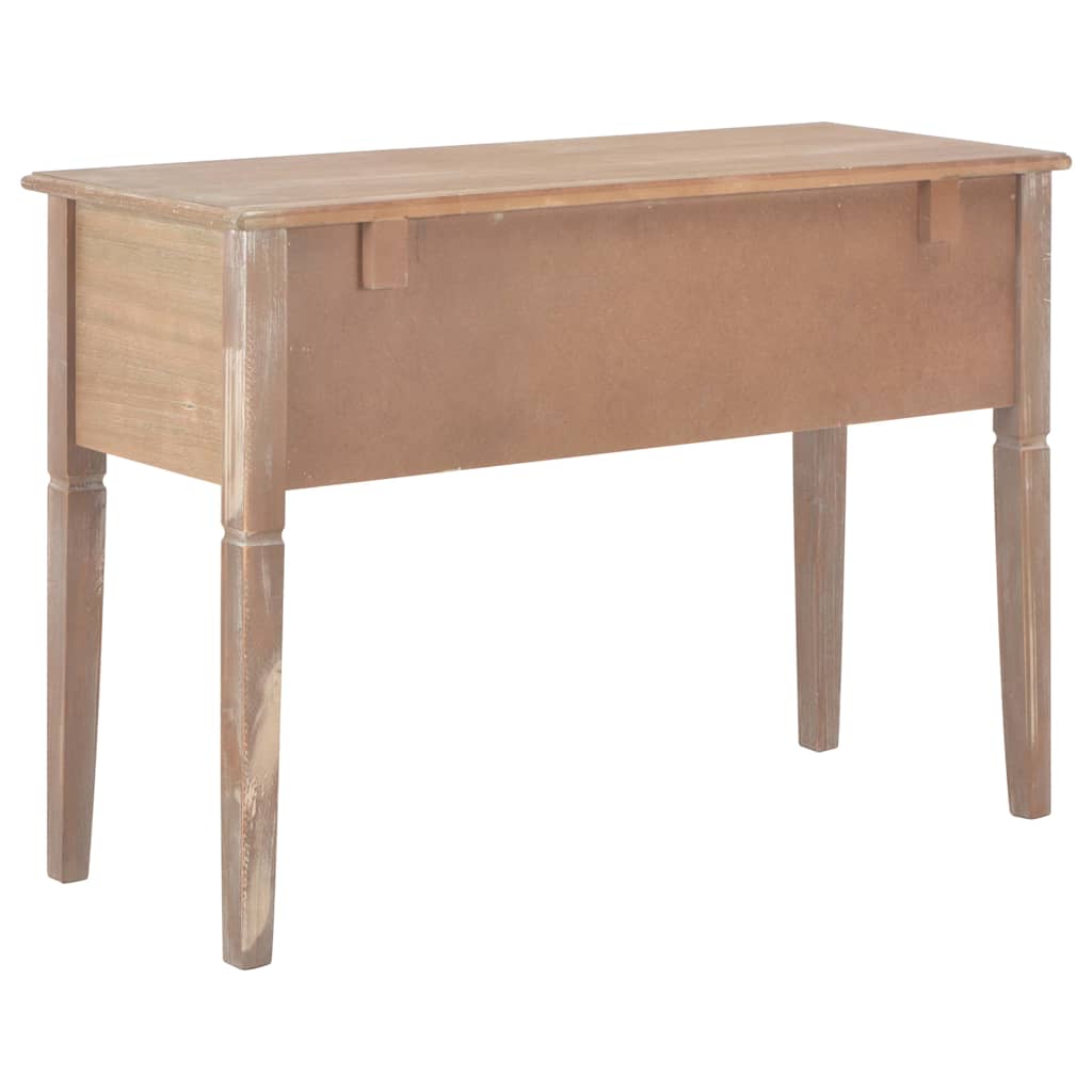vidaXL Writing Desk | Brown | MDF and Pinewood | Standard | Writing Desk 4