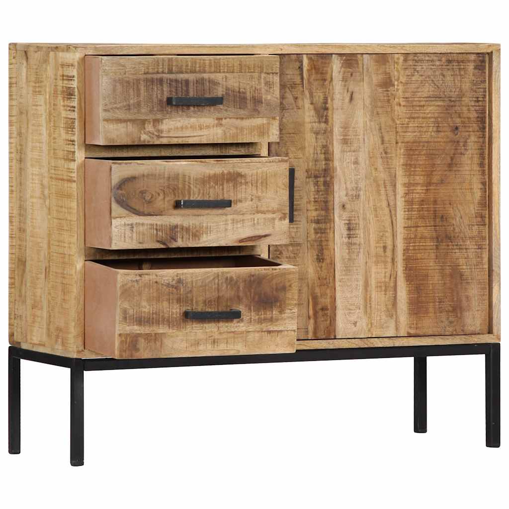 247969 vidaXL Sideboard 88x30x71 cm Solid Mango Wood 4