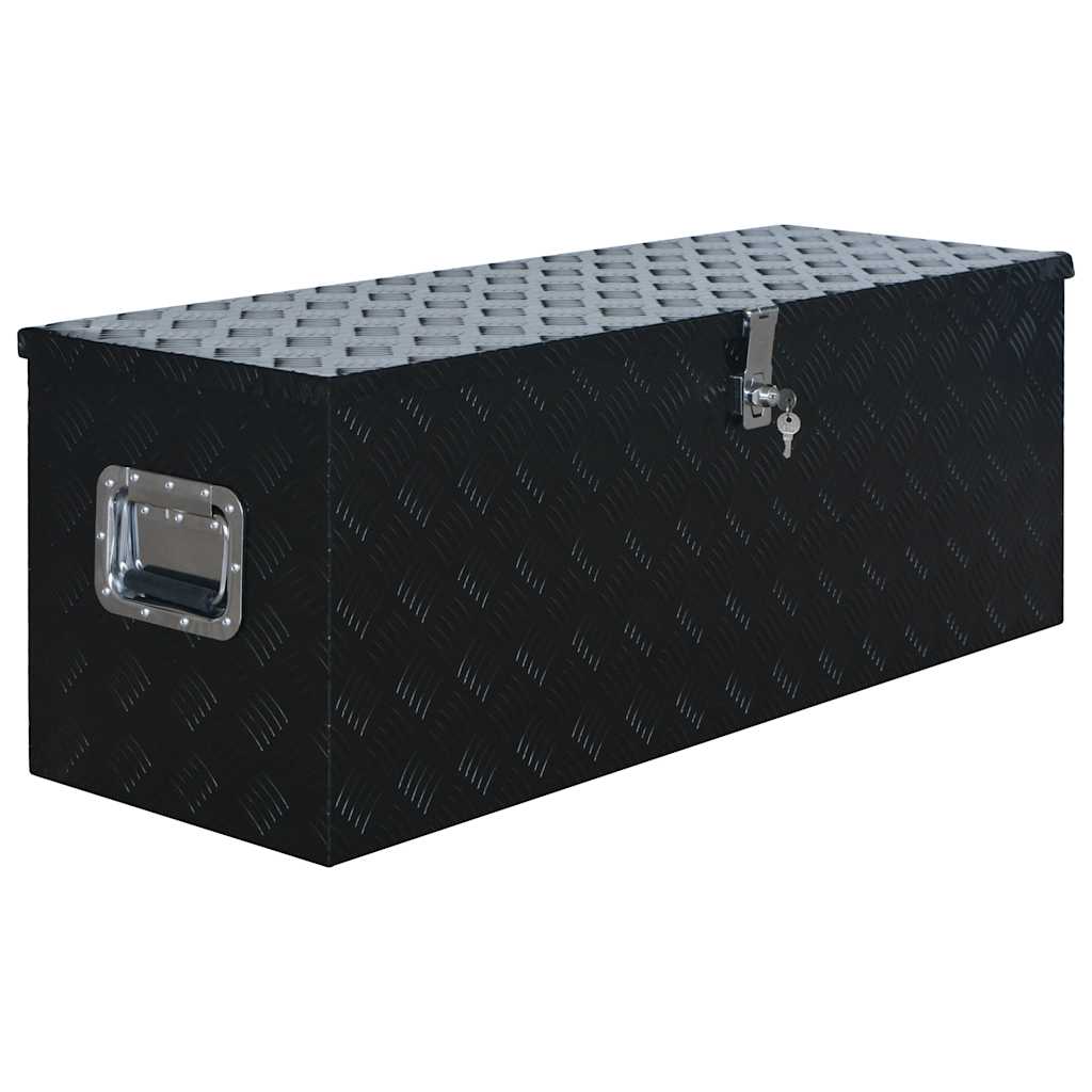 vidaXL Aluminium Box 1085x370x400 mm Black 2