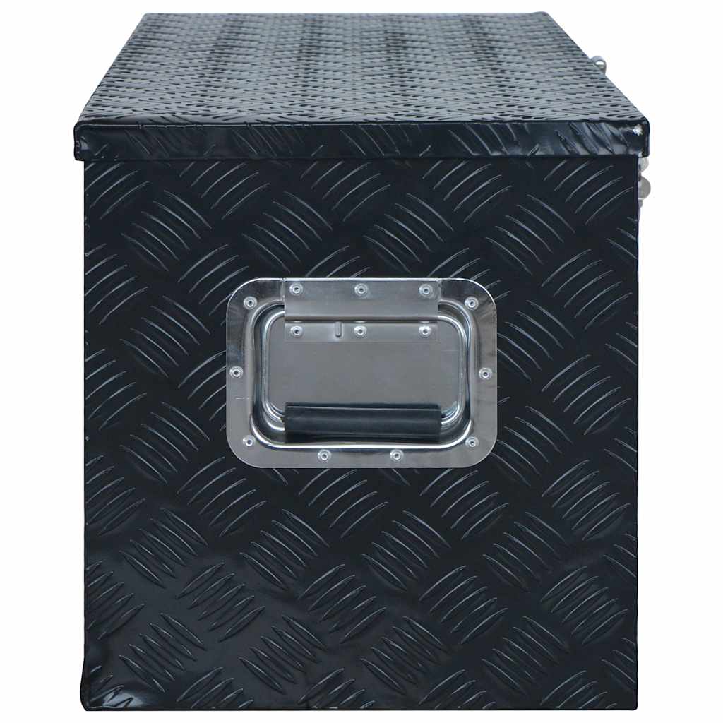 vidaXL Aluminium Box 1085x370x400 mm Black 3