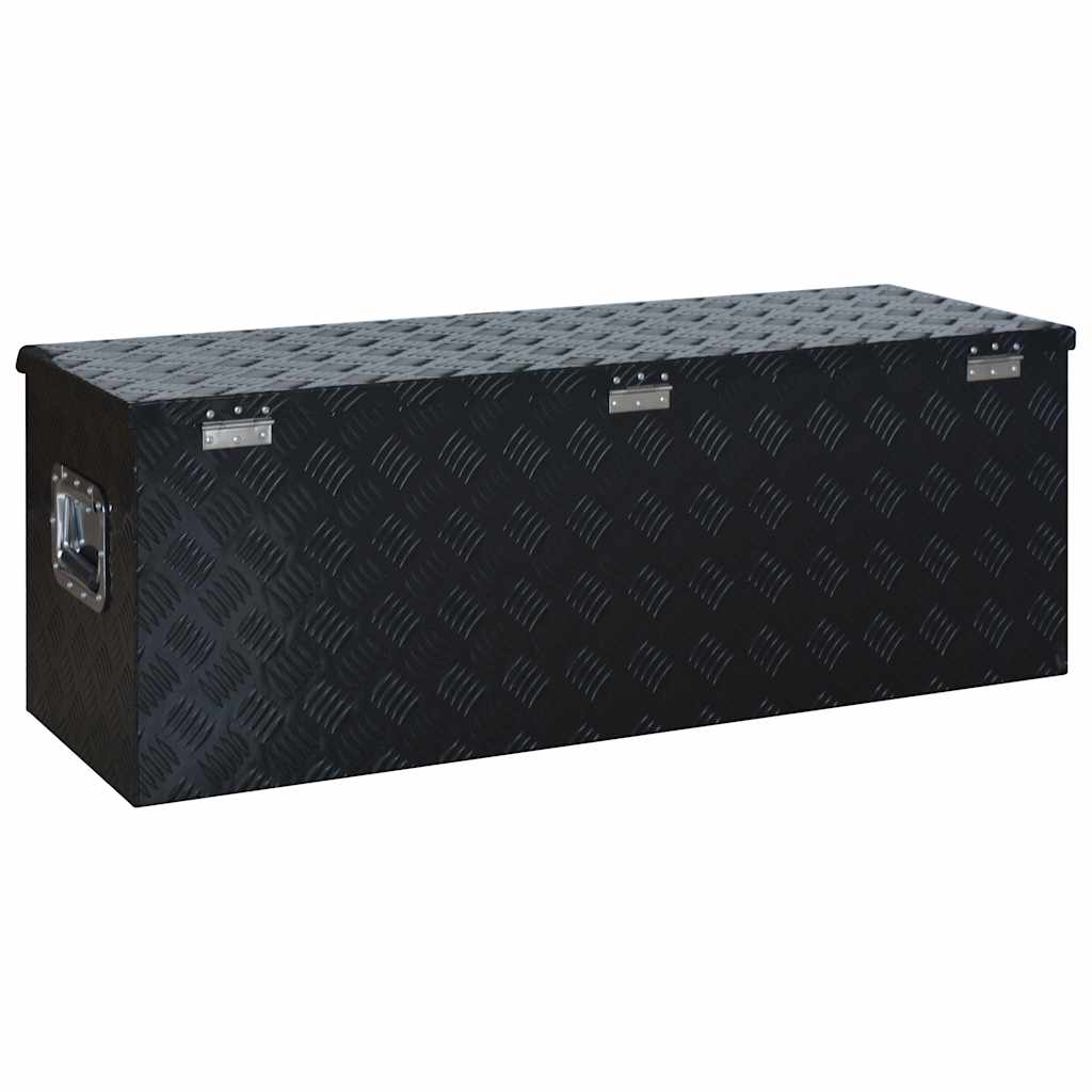 vidaXL Aluminium Box 1085x370x400 mm Black 5